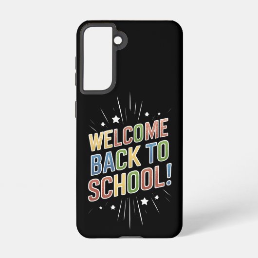 先生のための学校へようこそ先生の初登校 SAMSUNG GALAXYケース (裏面)