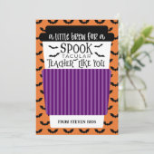 先生のための小さなひととき コーヒー ギフト カード ホルダー (スタンド正面)