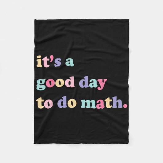 先生のための数学の日 Byck To Sch フリースブランケット (正面)