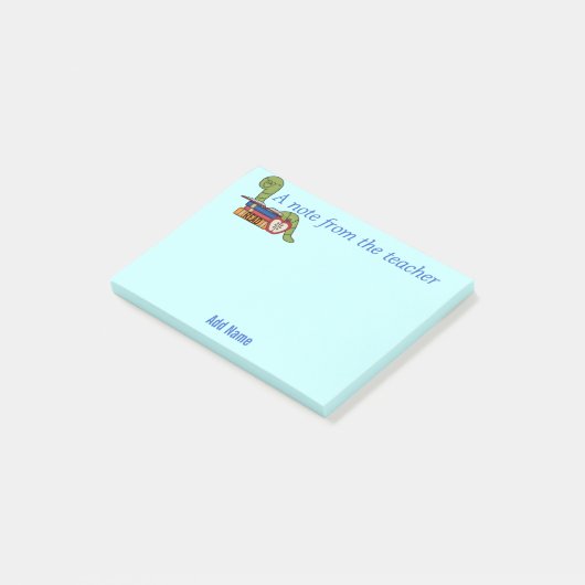 先生のための本の虫の付箋 ポストイット (アングル)