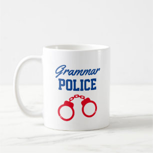 先生のための面白い文法警察コーヒーマグ コーヒーマグカップ