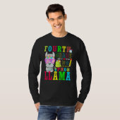 先生のための4年生問題なしラマの新学期 Tシャツ (正面フル)