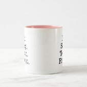 先生のための「食べる・寝る・読む・繰り返す」コーヒーマグ ツートーンマグカップ (中央)