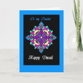 先生のためのDiwaliの挨拶状 カード (正面)