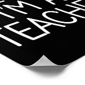 先生のふりをする 面白い学校のユーモア コスチューム ポスター (角)