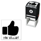 先生のような親指の上の称賛の評価勇気付けられる セルフインキングスタンプ (インサイチュ)