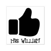 先生のような親指の上の称賛の評価勇気付けられる セルフインキングスタンプ (デザイン)