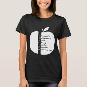 先生のりんごのワイシャツ Tシャツ