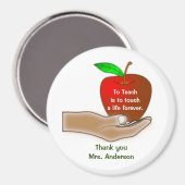 先生のりんご マグネット (正面/裏面)