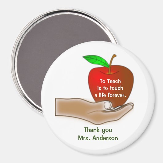 先生のりんご マグネット (正面/裏面)