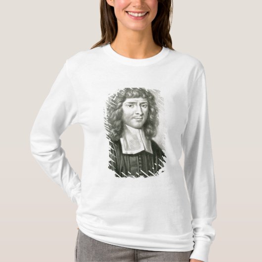 先生のアイザック・バローポートレート Tシャツ (正面)