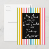 先生のアシスタントカード ポストカード (正面/裏面)