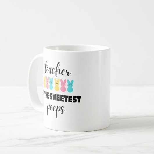 先生のイースターマグの贈り物 コーヒーマグカップ (正面左)