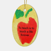 先生のオーナメント セラミックオーナメント (左)