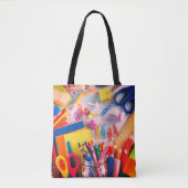 先生のオールオーバープリントトート、肩トート トートバッグ (正面)