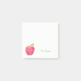 先生のカスタマイズ赤いAppleの最も最高のな水彩画 ポストイット