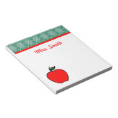 先生のカスタムクラスの学校アップルのメモ帳ギフト ノートパッド (アングル)