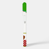 先生のカラフルリンゴ名前をカスタムする Case-Mate iPhoneケース (裏面 / 左)