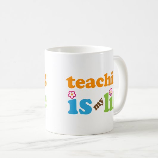 先生のギフトの女の子 コーヒーマグカップ (正面右)