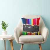 先生のギフトの明るい鉛筆の黒板 クッション (椅子)