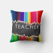 先生のギフトの明るい鉛筆の黒板 クッション (裏面)