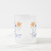 先生のギフトの花 フロストグラスマグカップ (中央)