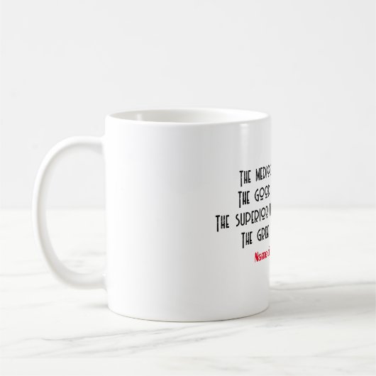 先生のギフトアイディア素晴らし コーヒーマグカップ (左)