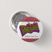 先生のクラスボタン |先生ギフト 缶バッジ (正面&裏面)