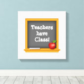 先生のクラス： キャンバスプリント (インサイチュ (ウッドフロア))