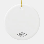 先生のクリスマスのオーナメント セラミックオーナメント (裏面)