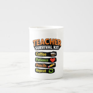 先生のサバイバルキットコーヒーマグ ボーンチャイナマグカップ