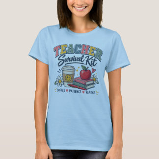 先生のサバイバルキットTシャツ 面白い先生の服 Tシャツ
