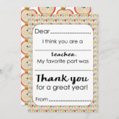 先生のサンキューカード空白のを入力 サンキューカード (正面/裏面)