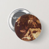 先生のジョアンDeyman解剖学のレッスン。 Rembrand著 缶バッジ (正面&裏面)