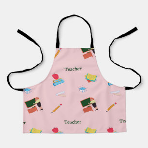 先生のジョブパターン(ピンク) エプロン