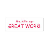 先生のスタンプ　素晴らしい仕事 セルフインキングスタンプ (デザイン)