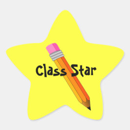 先生のスターペンシル賞ステッカー 星シール