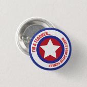 先生のスーパーヒーローPin 缶バッジ (正面&裏面)