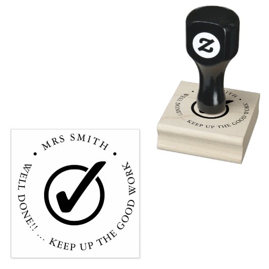 先生のダニは宿題を上手く行った ラバースタンプ (押印)