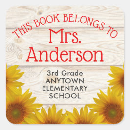 先生のデイジー スクエアシール