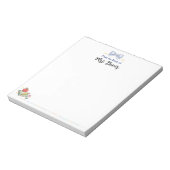 先生のデスクからお知らせ ノートパッド オーダーメイド (回転)