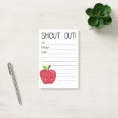 先生のデスクからHappy Mail Apple ポストイット (オフィス)