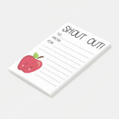 先生のデスクからHappy Mail Apple ポストイット (アングル)