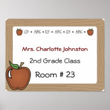 先生のドアポスター