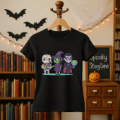 先生のハロウィン かわいいミイラ・魔女・吸血鬼 Tシャツ