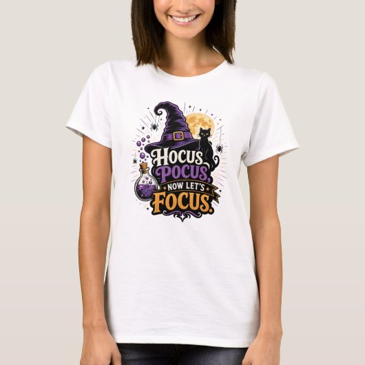 先生のハロウィンTシャツ|ホーカスポーカス Tシャツ (正面)