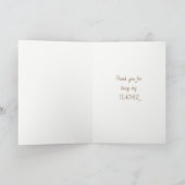 先生のハートは感謝していしています サンキューカード (内部)