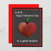 先生のバレンタインカード シーズンカード (正面/裏面)