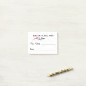 先生のパスの型枠のポスト・イット ポストイット (デスク上)