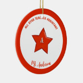 先生のパーソナライズされたアシスタントオーナメント セラミックオーナメント (右)